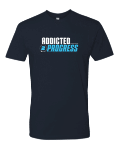 Addicted 2 Progress T Shirt Blue