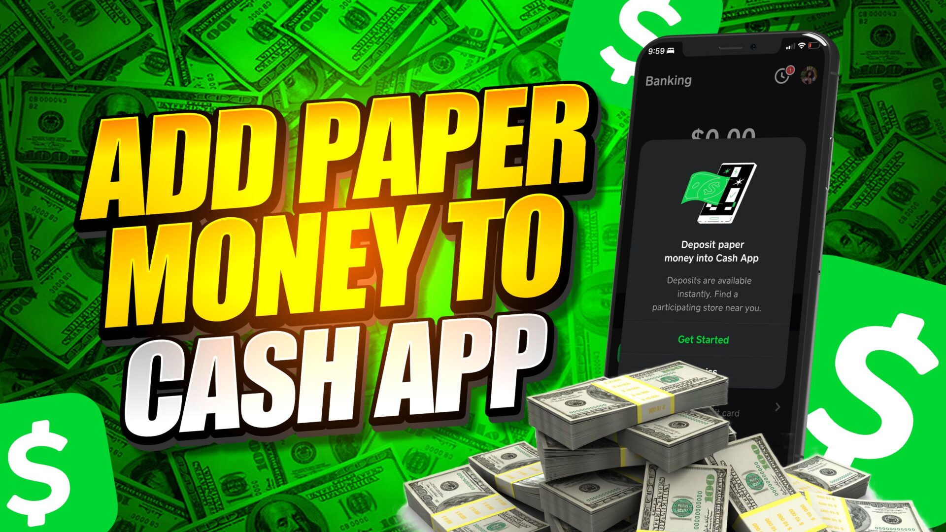 How to Add Paper Money to Cash App Deposit Dollars no Debit