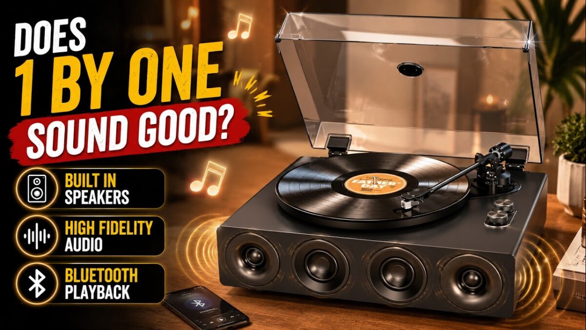 1 BY ONE high fidelity record player review
