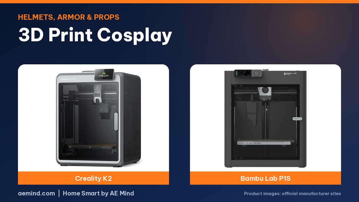 3D print cosplay helmets and armor