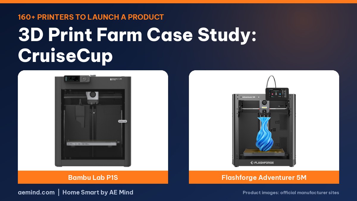 3D print farm case study CruiseCup