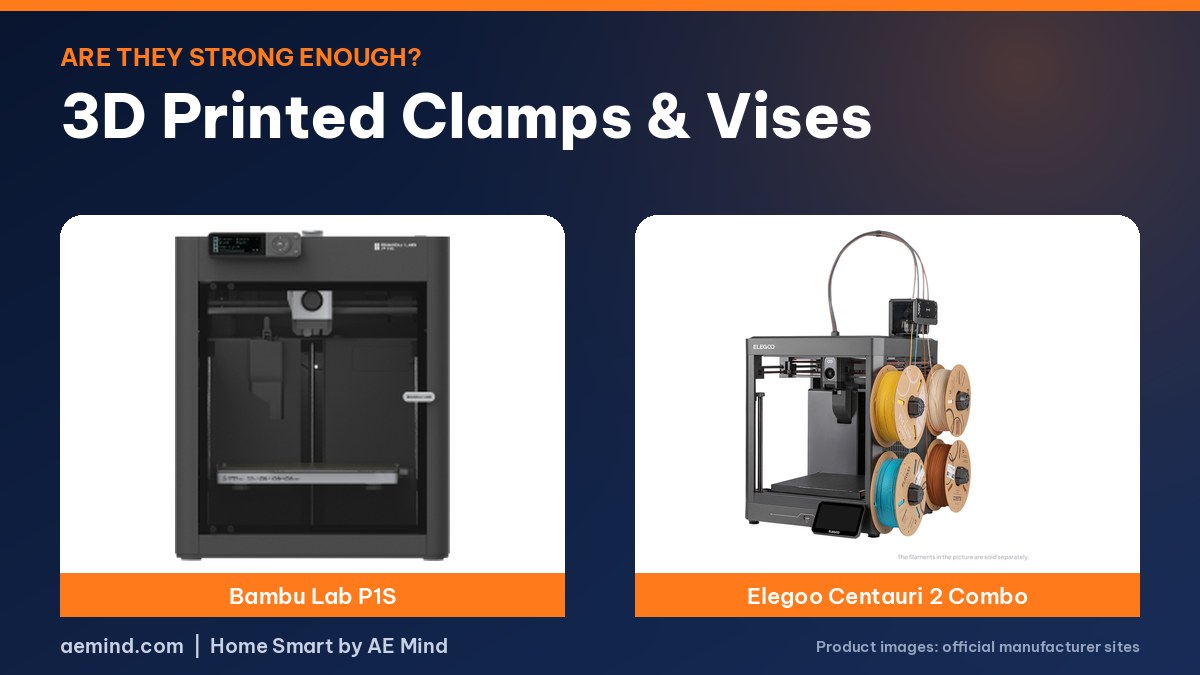 3D printed clamps and vises
