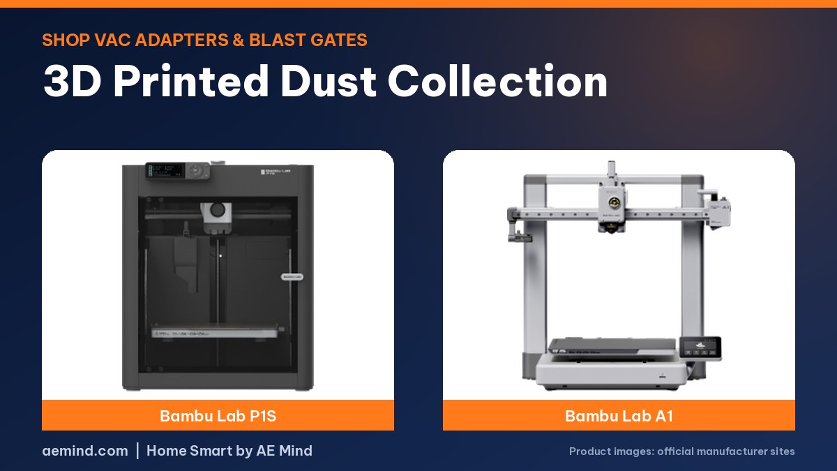 3D printed dust collection
