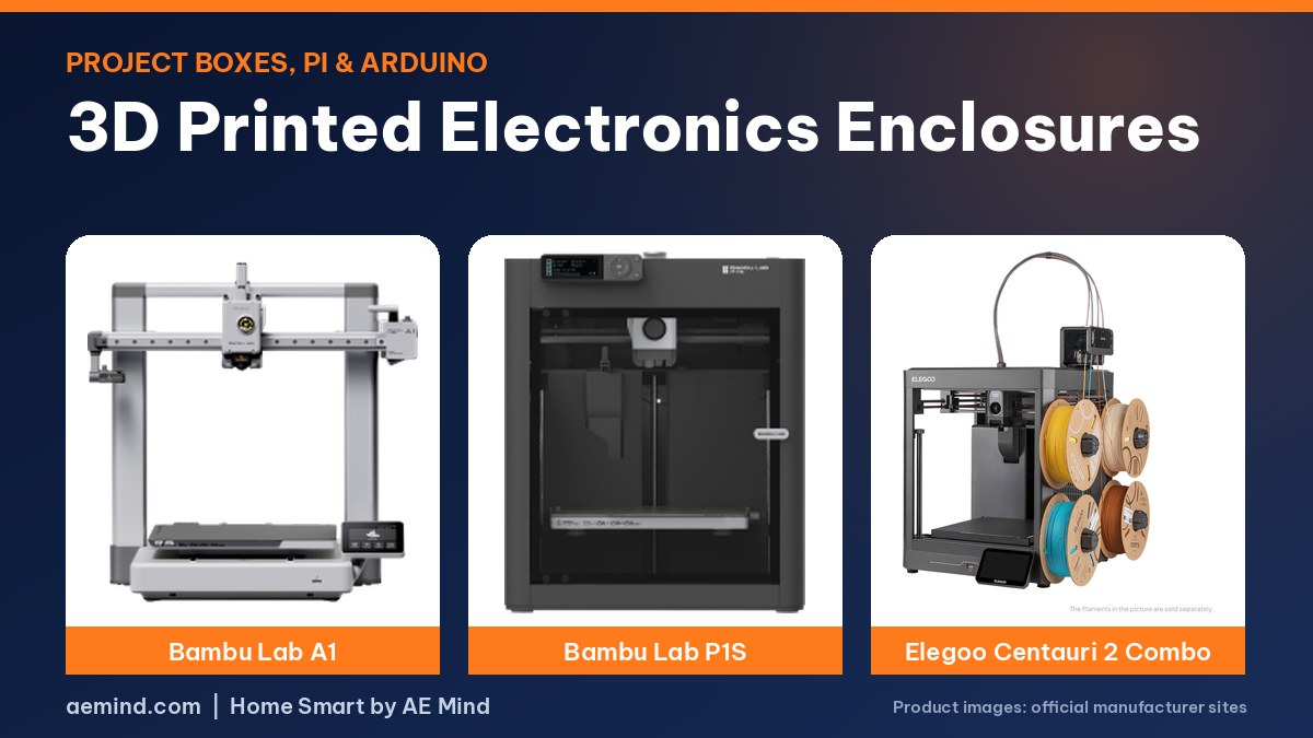 3D Printed Electronics Enclosures - official printer photos