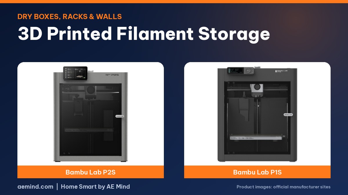 3D Printed Filament Storage - official printer photos
