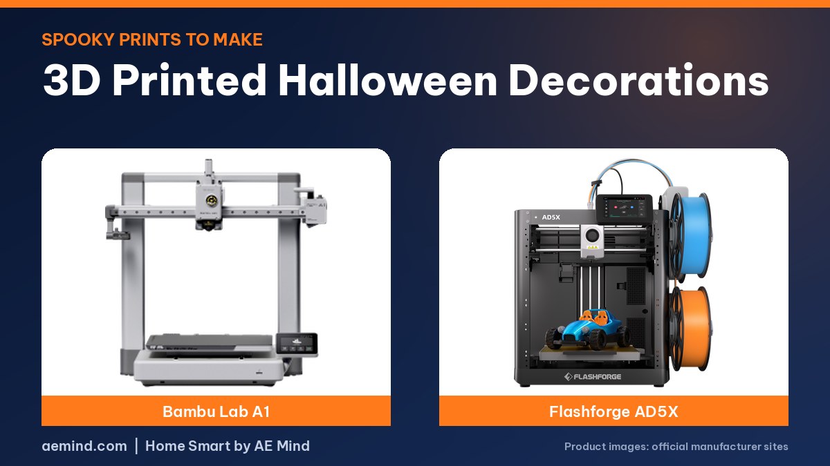 3D printed Halloween decorations