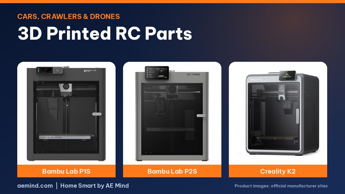 3D Printed RC Parts - official printer photos