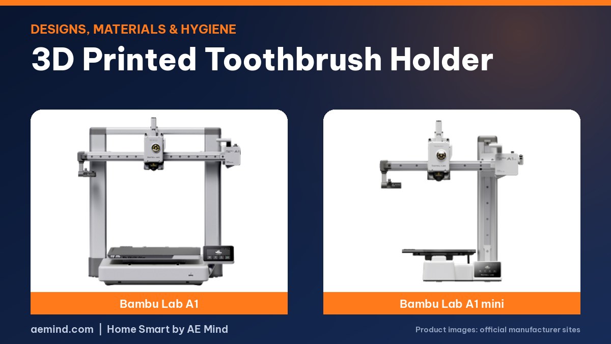 3D Printed Toothbrush Holder - official printer photos