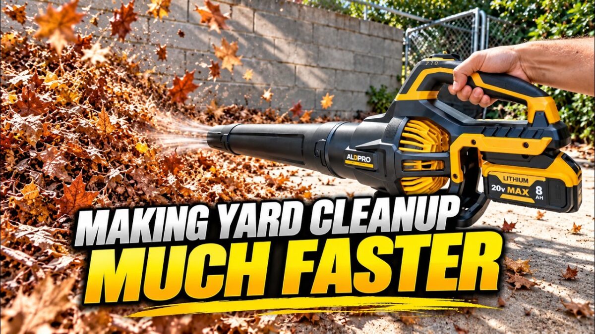 ALDIPRO 700 CFM cordless leaf blower review