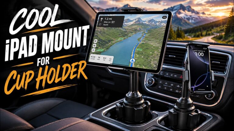 APPS2Car Tablet Holder Review: Cup Holder iPad Mount With Adjustable Height