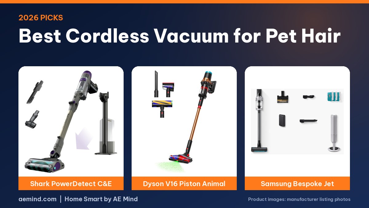 Shark PowerDetect, Dyson V16 and Samsung Bespoke Jet cordless vacuums