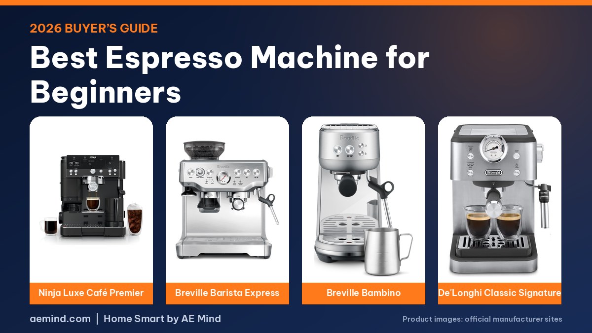 Best espresso machine for beginners: Ninja, Breville and DeLonghi espresso machines