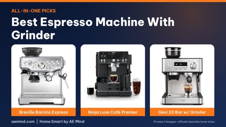 Best Espresso Machine With Grinder (2026): All-in-One Picks