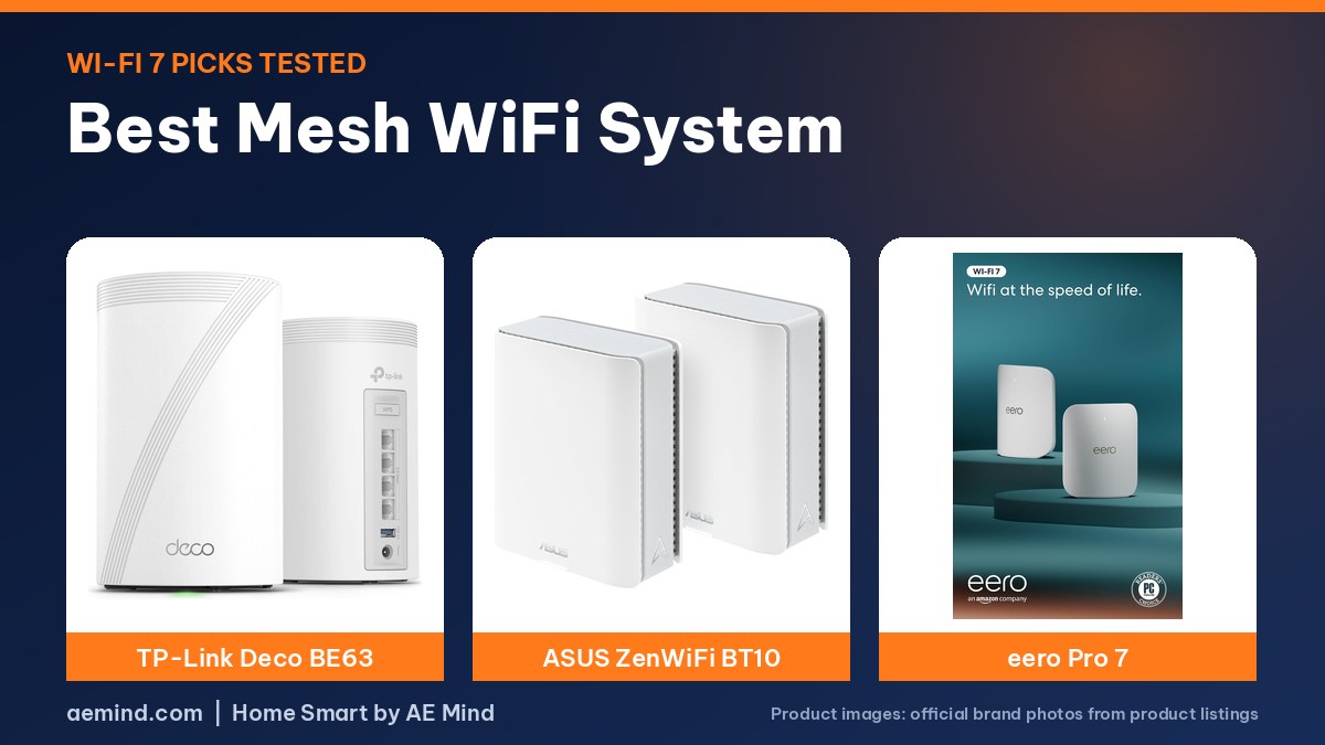 Best mesh WiFi system 2026: TP-Link Deco BE63, ASUS ZenWiFi BT10 and eero Pro 7