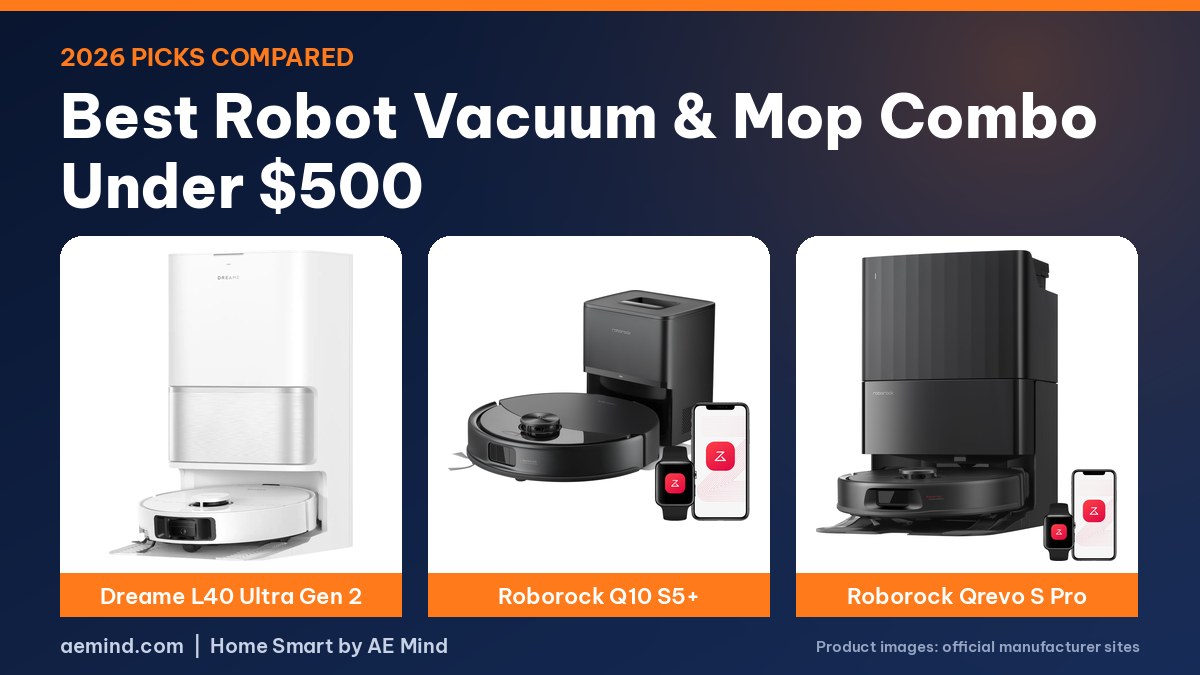 Best robot vacuum and mop combo under $500