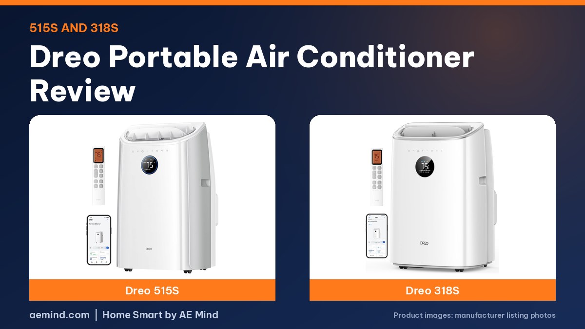 Dreo 515S and 318S portable air conditioners