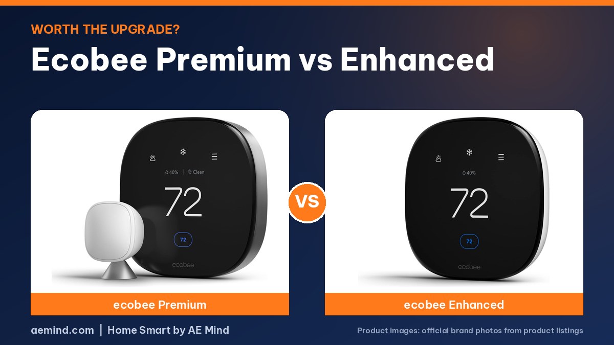 ecobee Premium vs ecobee Enhanced official product photos