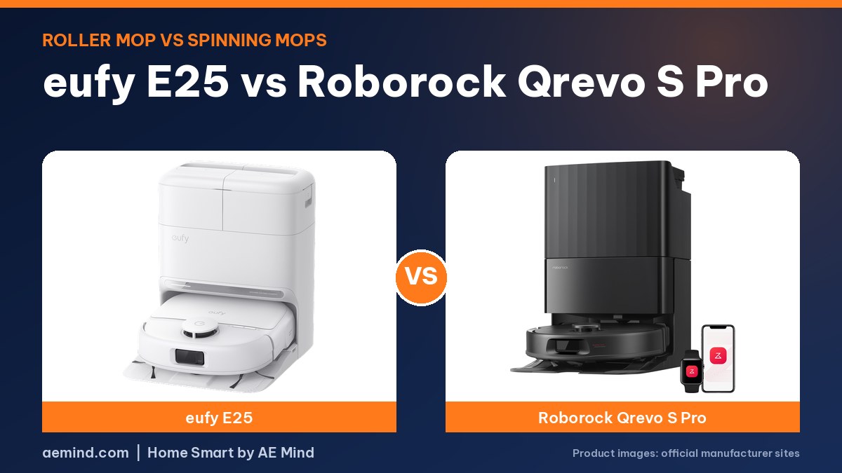 eufy E25 vs Roborock Qrevo S Pro