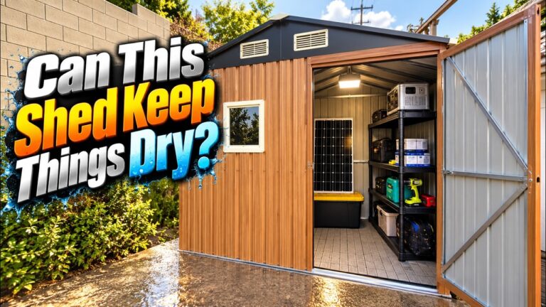 Florise 6×4 Metal Storage Shed Review: Keeping My Equipment Dry