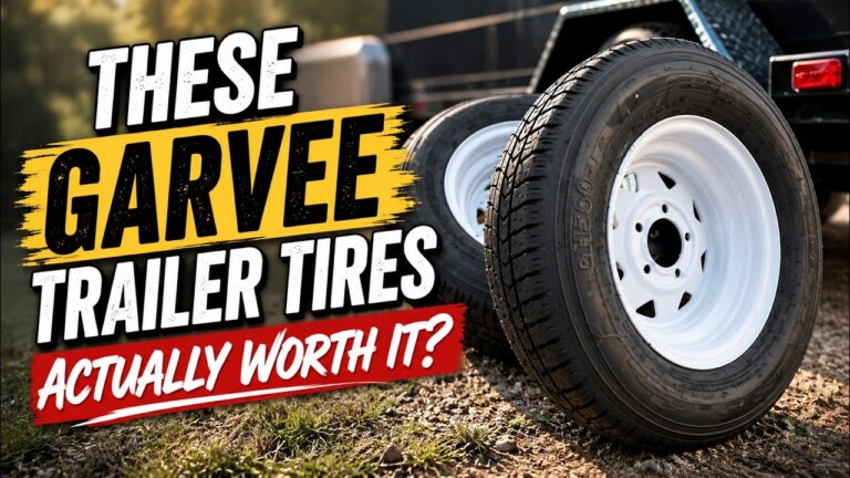 Garvee Trailer Tires Review: ST175/80D13 Pre-Mounted on White Rims