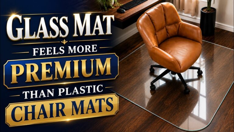 Clearly Innovative Glass Chair Mat Review: Smooth Rolling on My Hardwood Floor