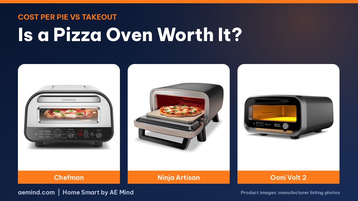Chefman, Ninja Artisan and Ooni Volt 2 pizza ovens