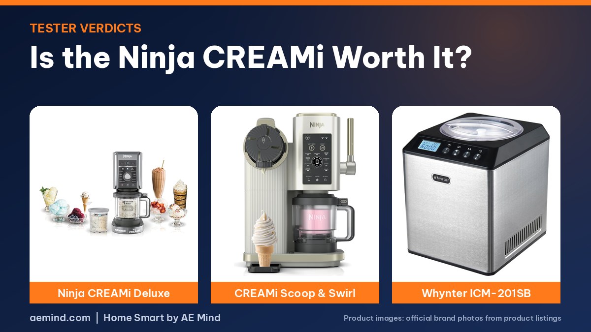 Is the Ninja CREAMi worth it: CREAMi Deluxe, CREAMi Scoop and Swirl and Whynter ICM-201SB